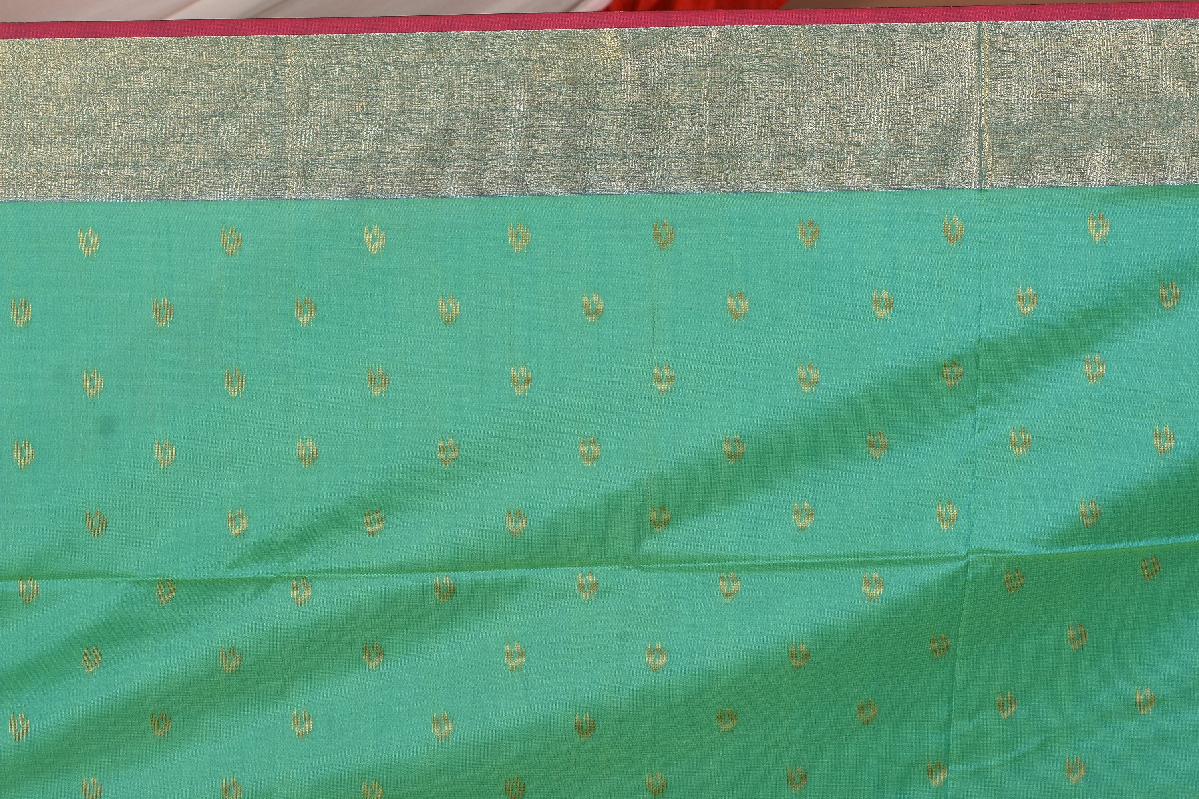 Green Blended Bangalore Silk Saree - Keya Seth Exclusive