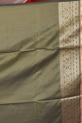 Beige Blended Bangalore Silk Saree - Keya Seth Exclusive