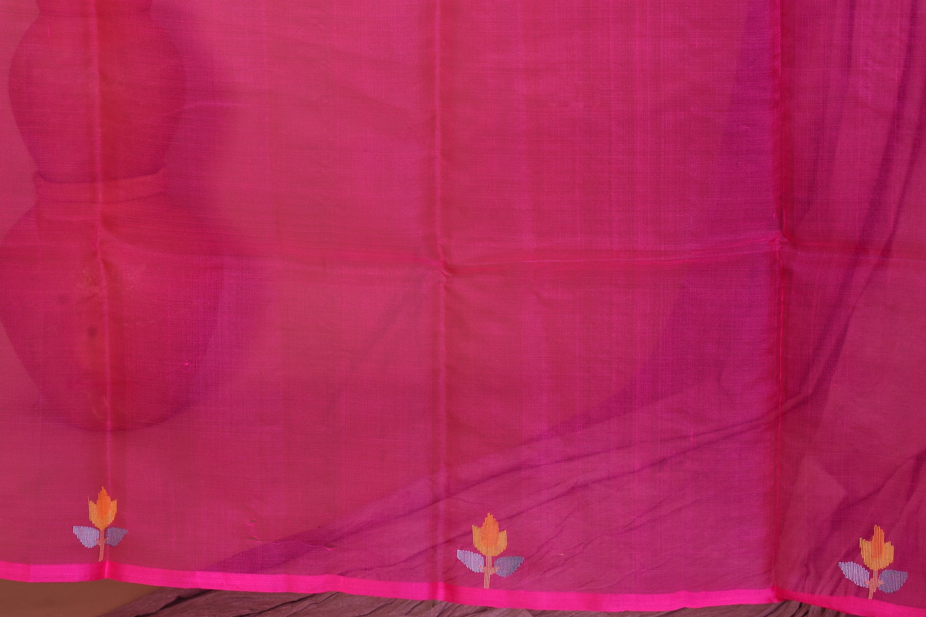 Pink Pure Muslin Saree with Threadwork - Keya Seth Exclusive