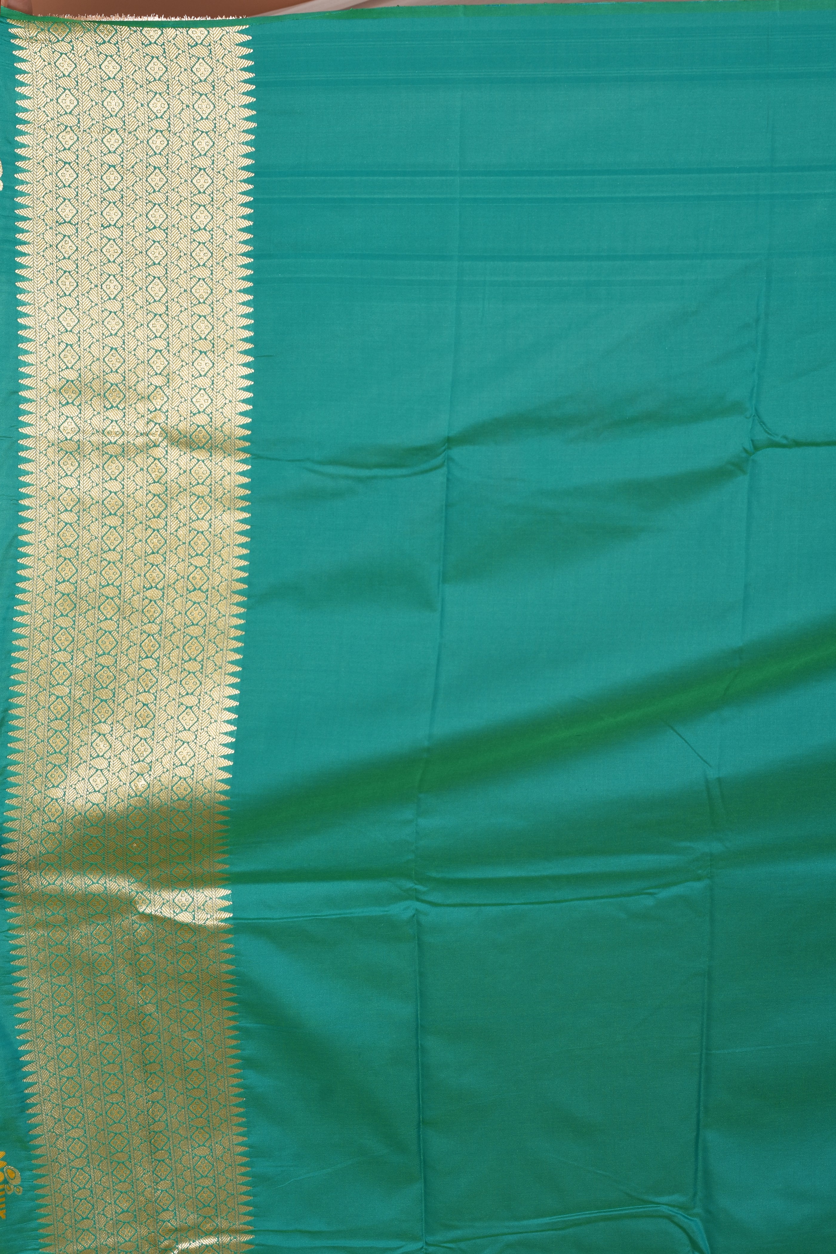 Green Blended Bangalore Silk Saree - Keya Seth Exclusive