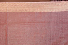 Peach Blended Tissue Saree with Zari Work - Keya Seth Exclusive