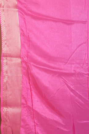 Pink Blended Kora Saree with Golden Zari - Keya Seth Exclusive