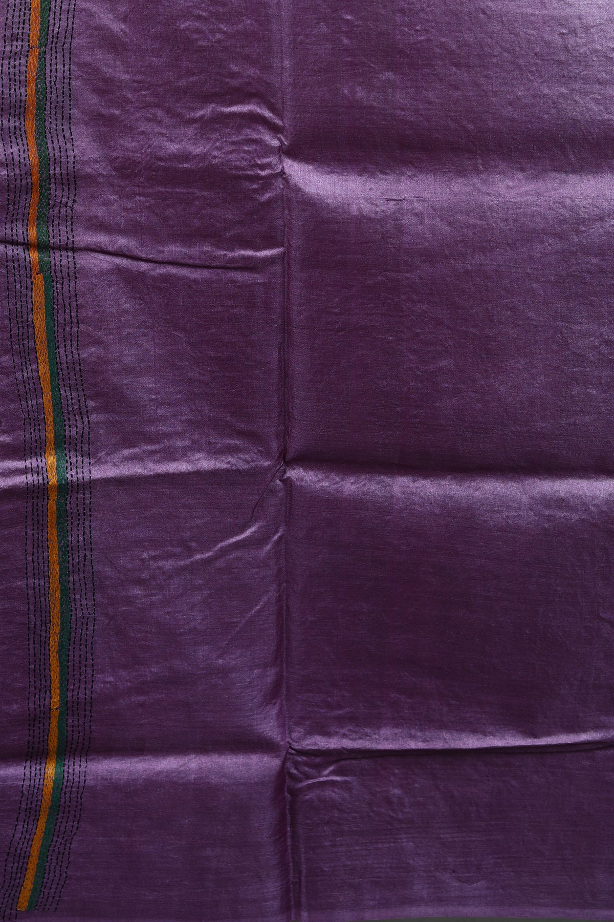 Mauve Kantha Stitch Saree