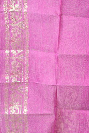 Light Purple Jamdani Saree with Cutdana Work
