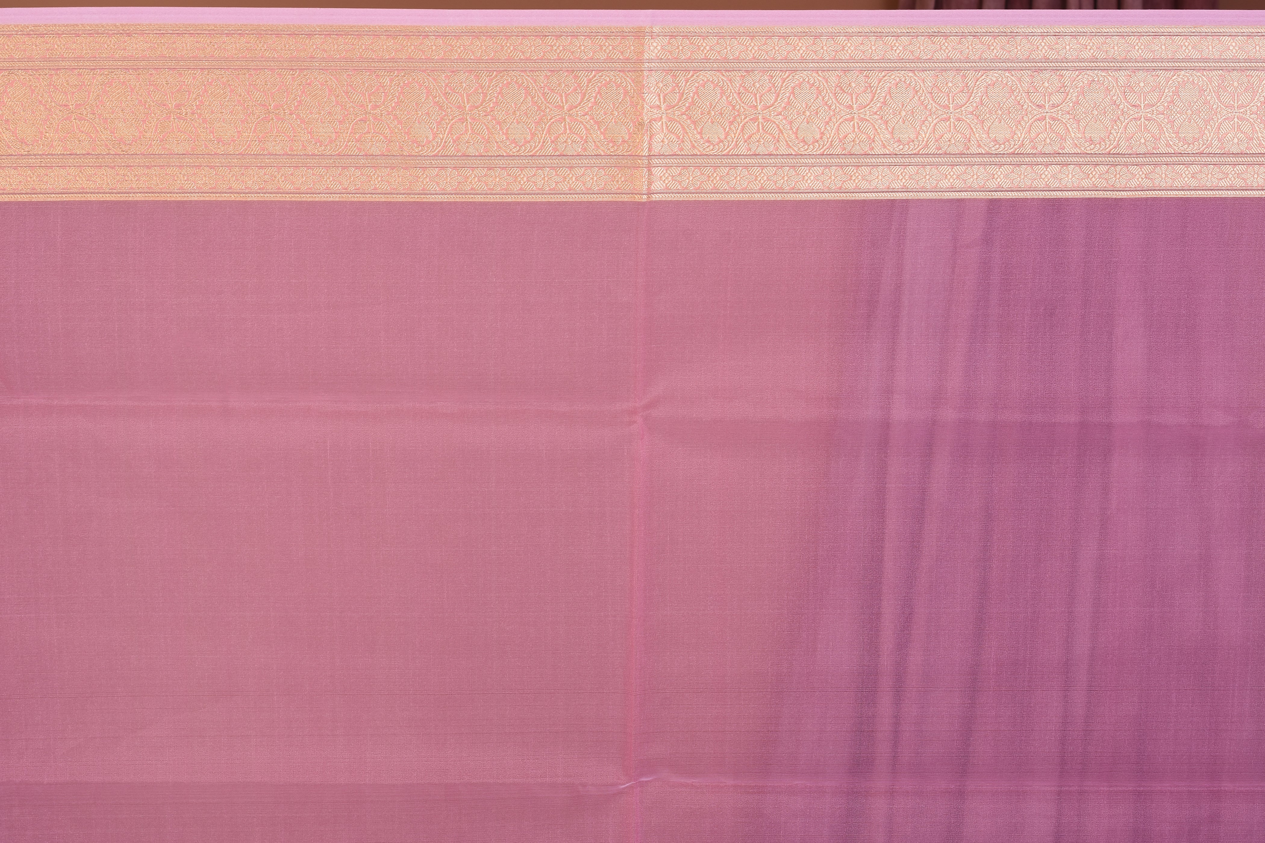 Light Pink Blended Tissue Saree with Golden Zari - Keya Seth Exclusive