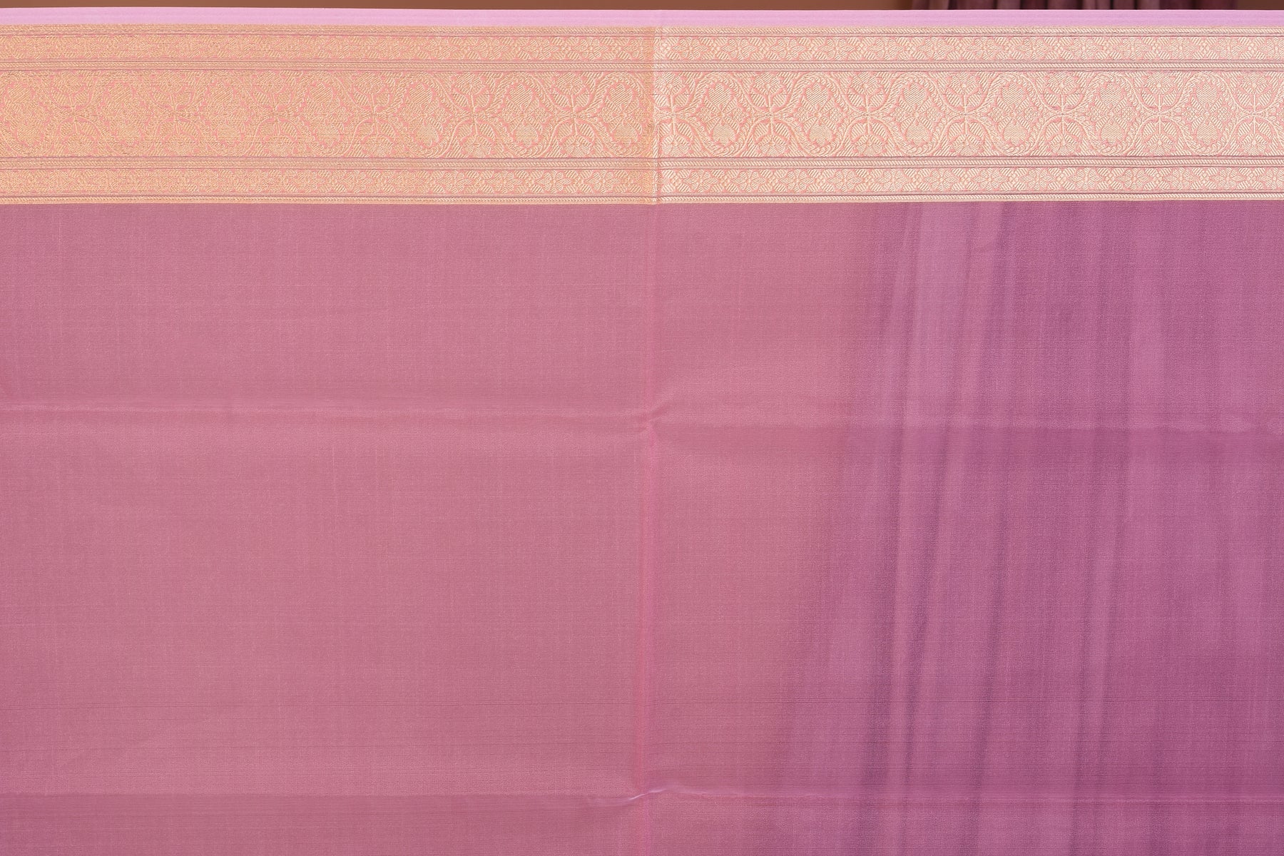 Light Pink Blended Tissue Saree with Golden Zari - Keya Seth Exclusive