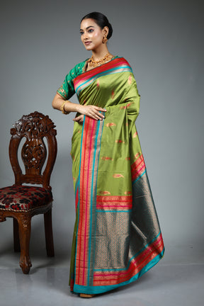 Green Pure Silk Saree