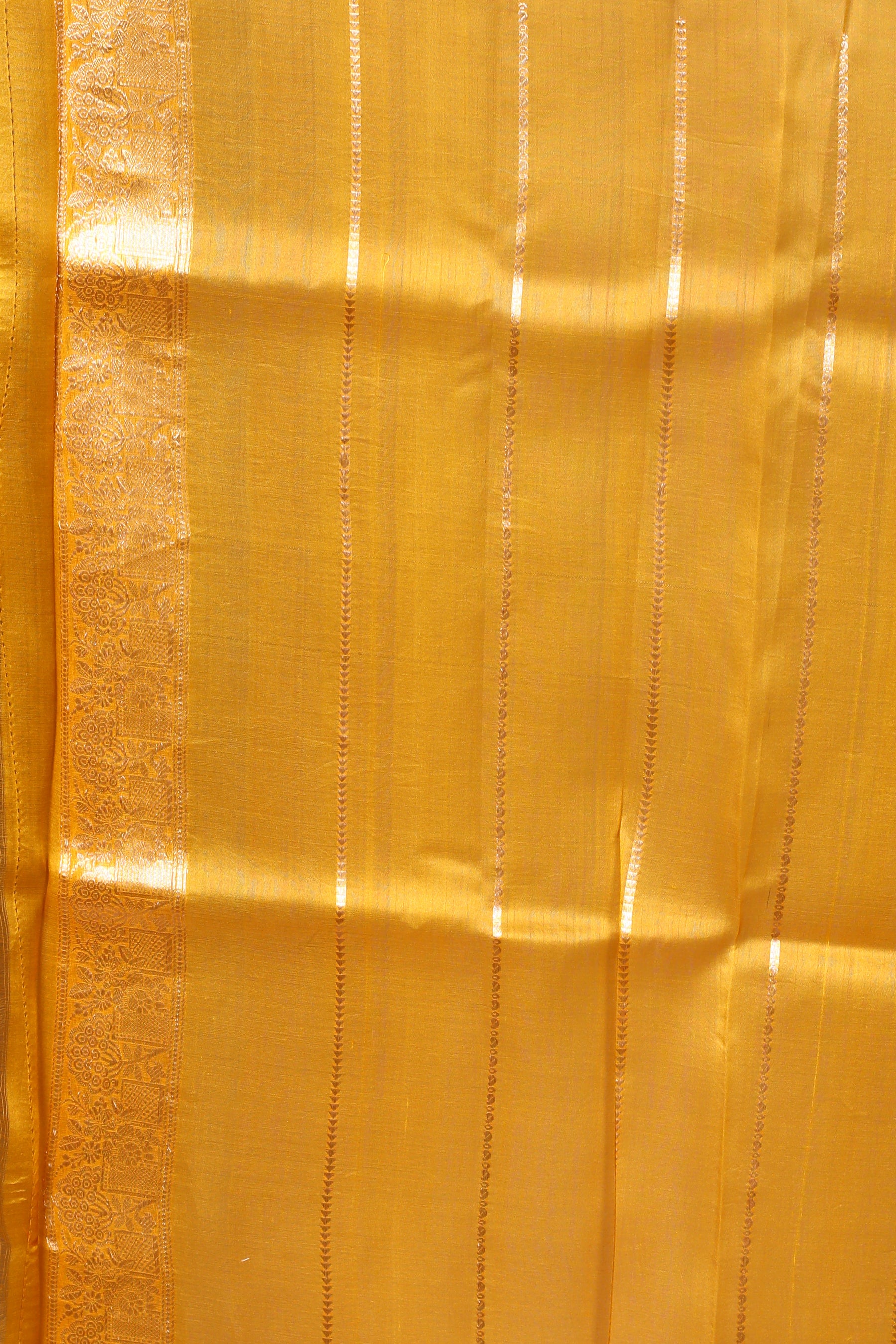 Mustard Pure Kora Saree