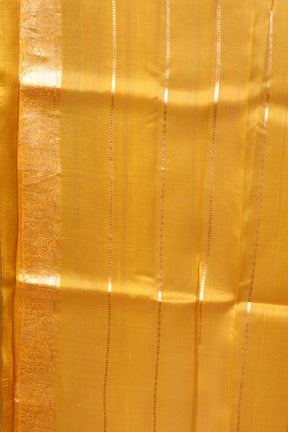 Mustard Pure Kora Saree