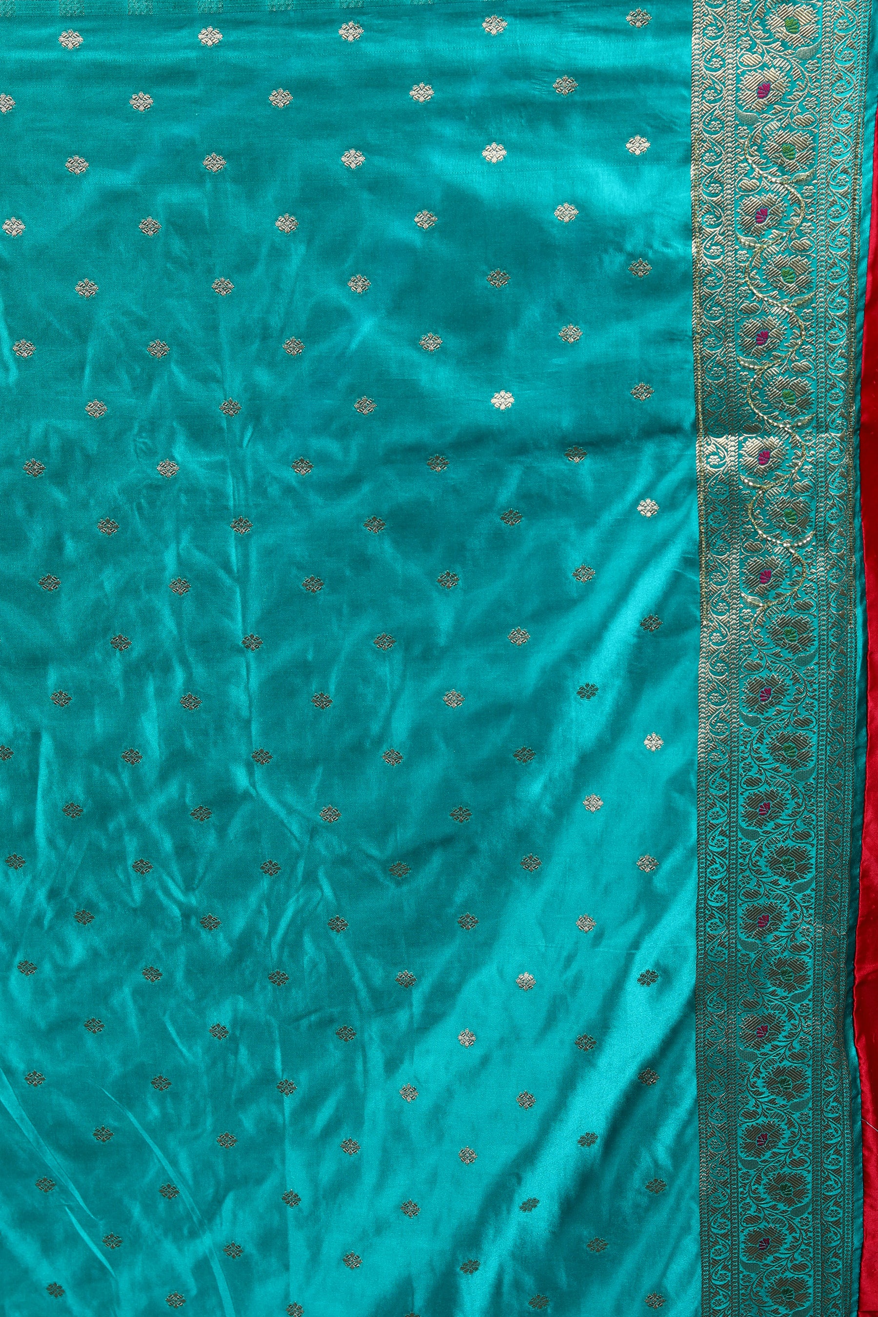 Red Blended Silk Saree
