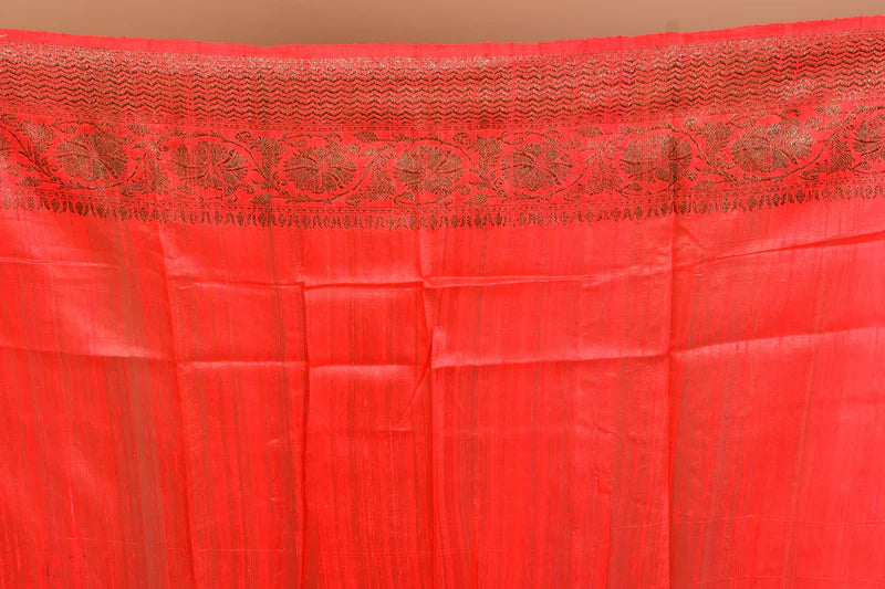 Yellow Pure Raw Silk Saree with Blouse Piece - Keya Seth Exclusive