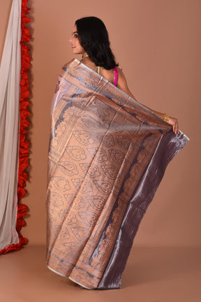 Lavender Blended Tissue Saree - Keya Seth Exclusive