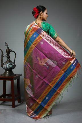 Green Kalashetra Saree