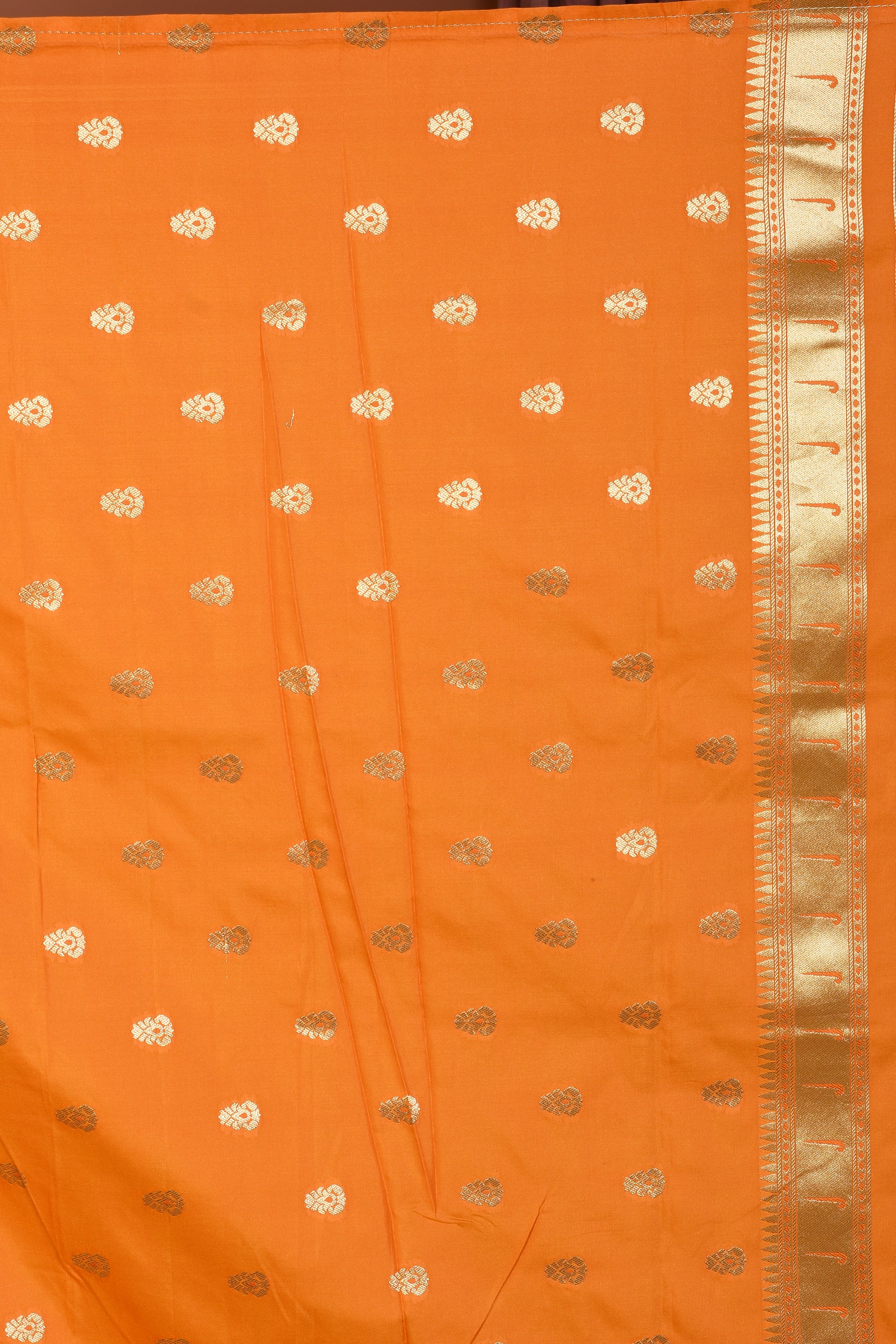 Mustard Blended Paithani Saree with Golden Zari - Keya Seth Exclusive