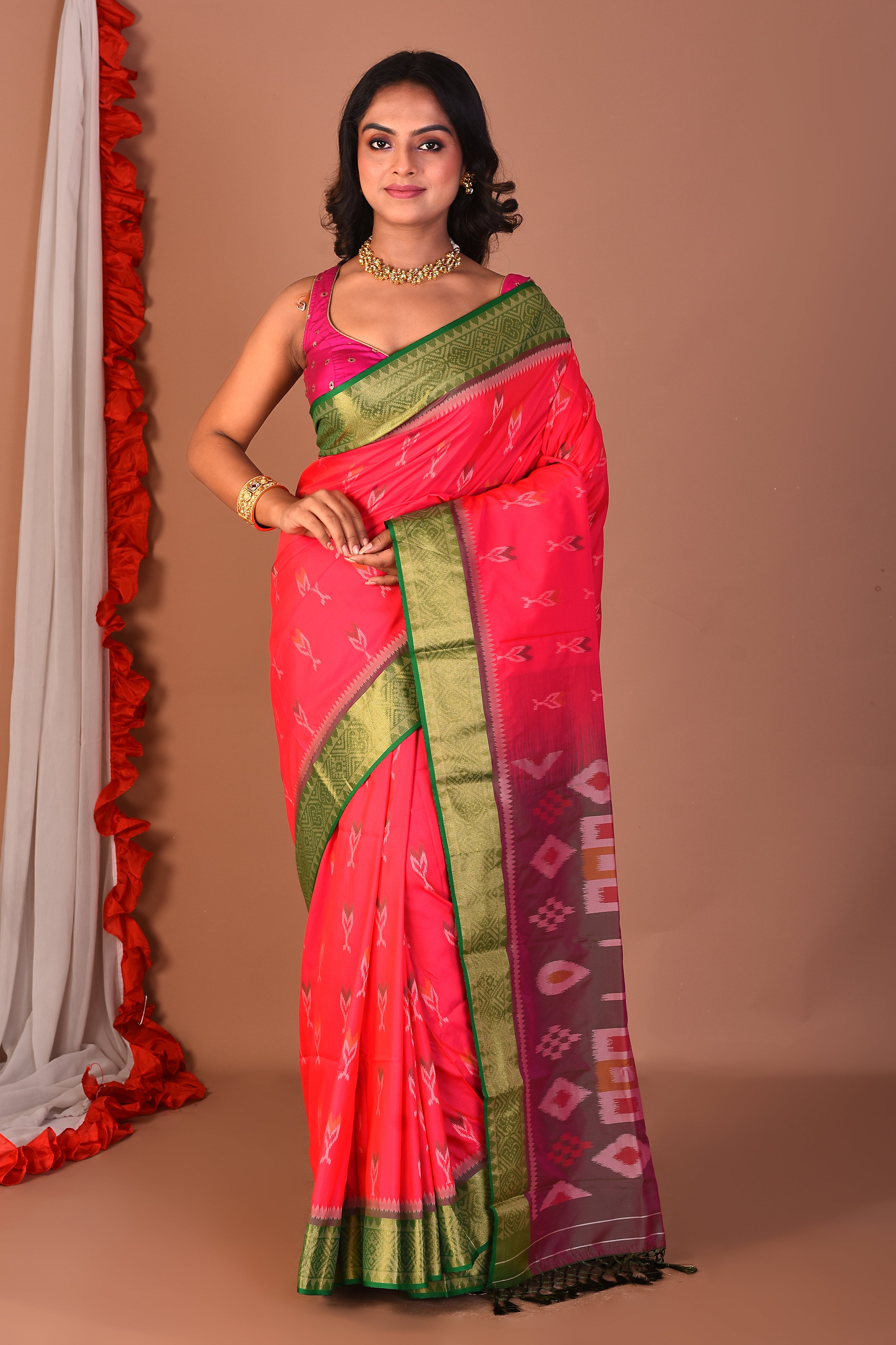 Rani Blended Bangalore Silk Saree - Keya Seth Exclusive