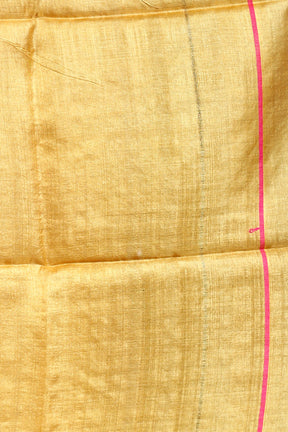 Golden Pure Tussar Saree