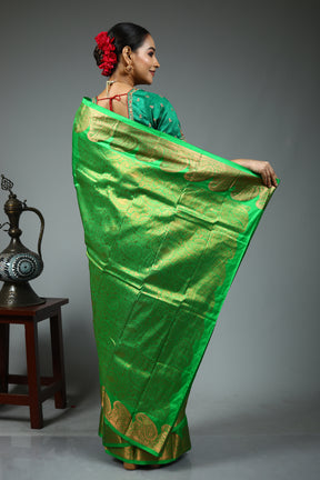 Green Kanjivaram Saree