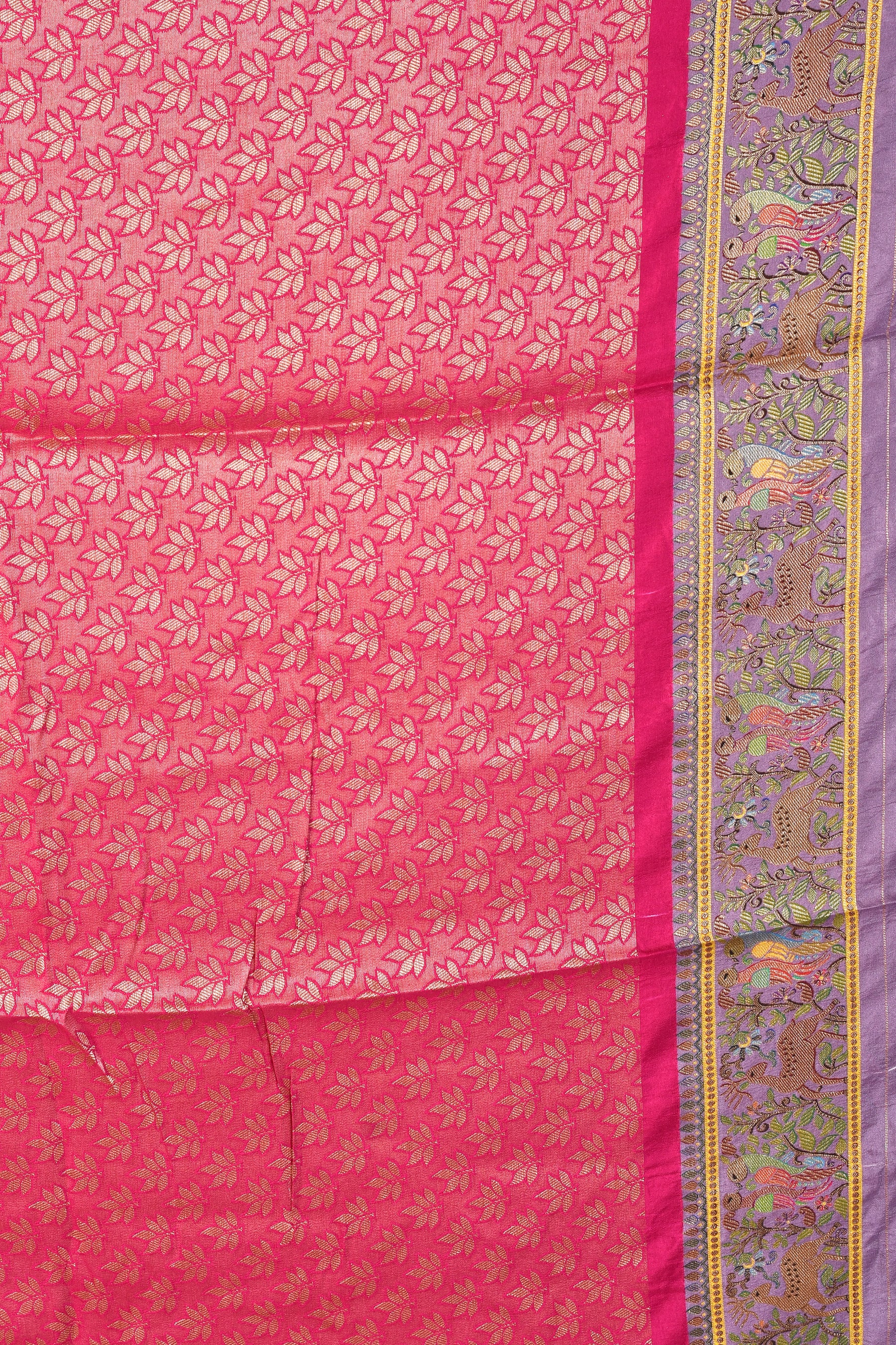 Lavender Blended Printed Silk Saree - Keya Seth Exclusive