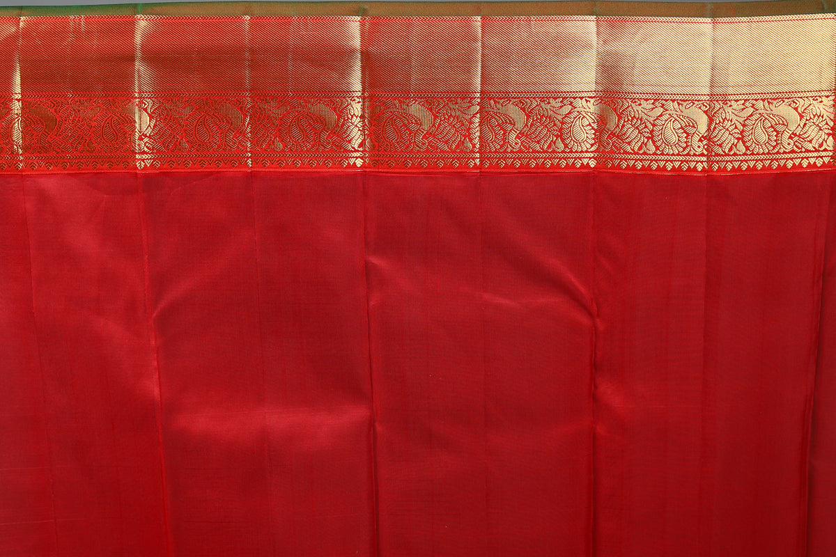 Grey Dual Tone Pure Kanjivaram Saree