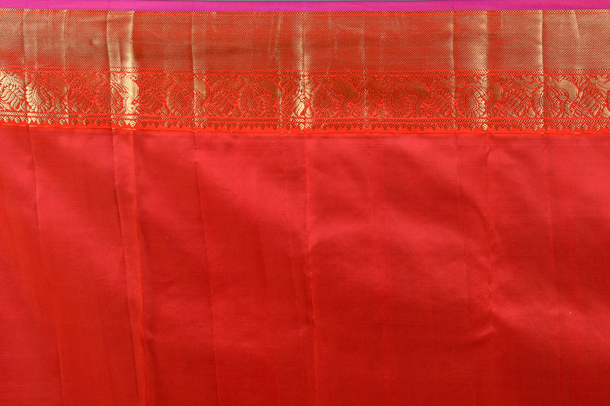 Bottle Green Pure Kanjivaram Silk Saree