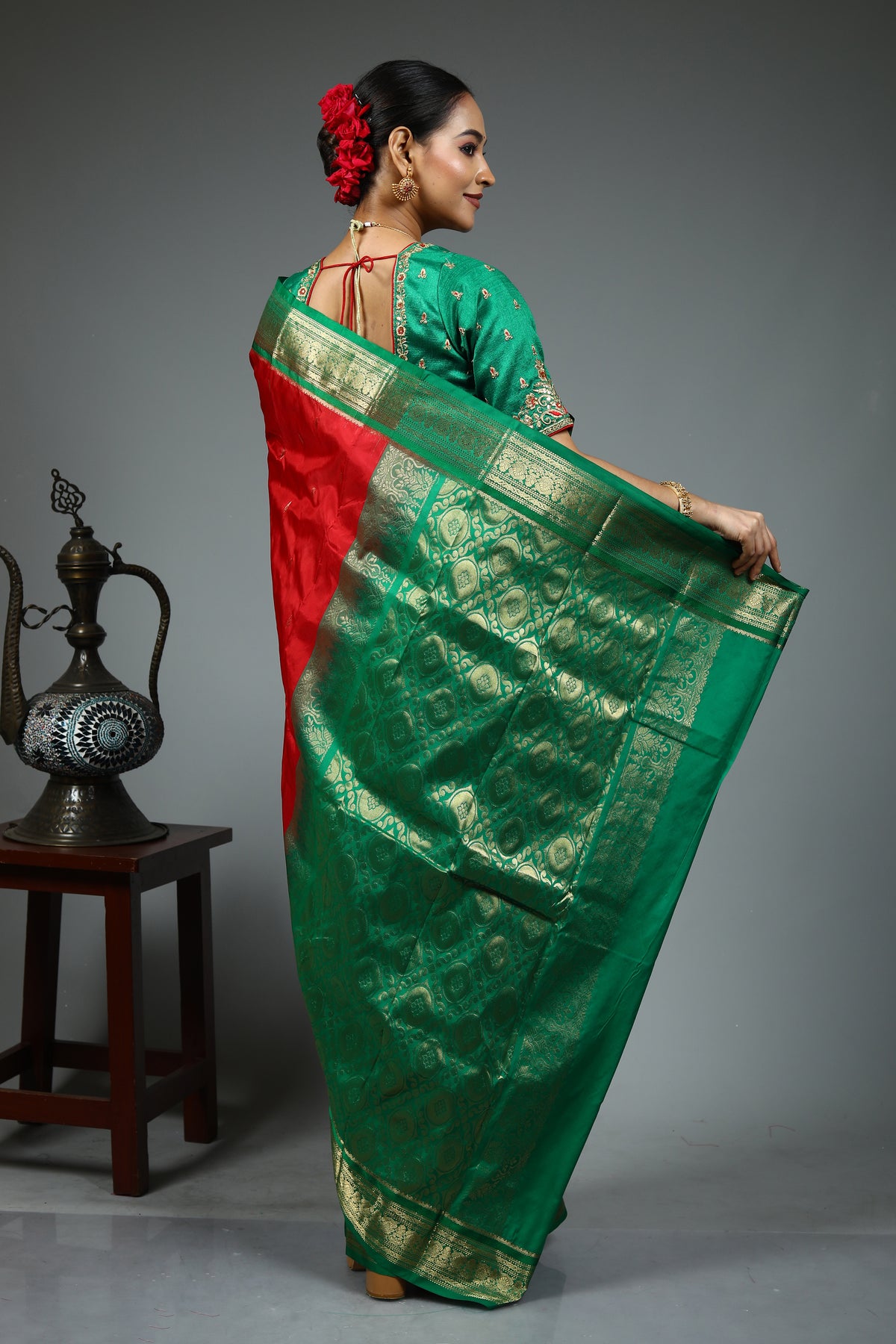 Red Pure Kanjivaram Silk Saree