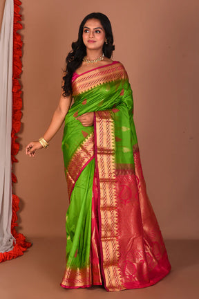 Green Pure Kanjivaram Silk Saree - Keya Seth Exclusive