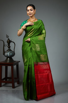 Green Pure Kanjivaram Silk Saree