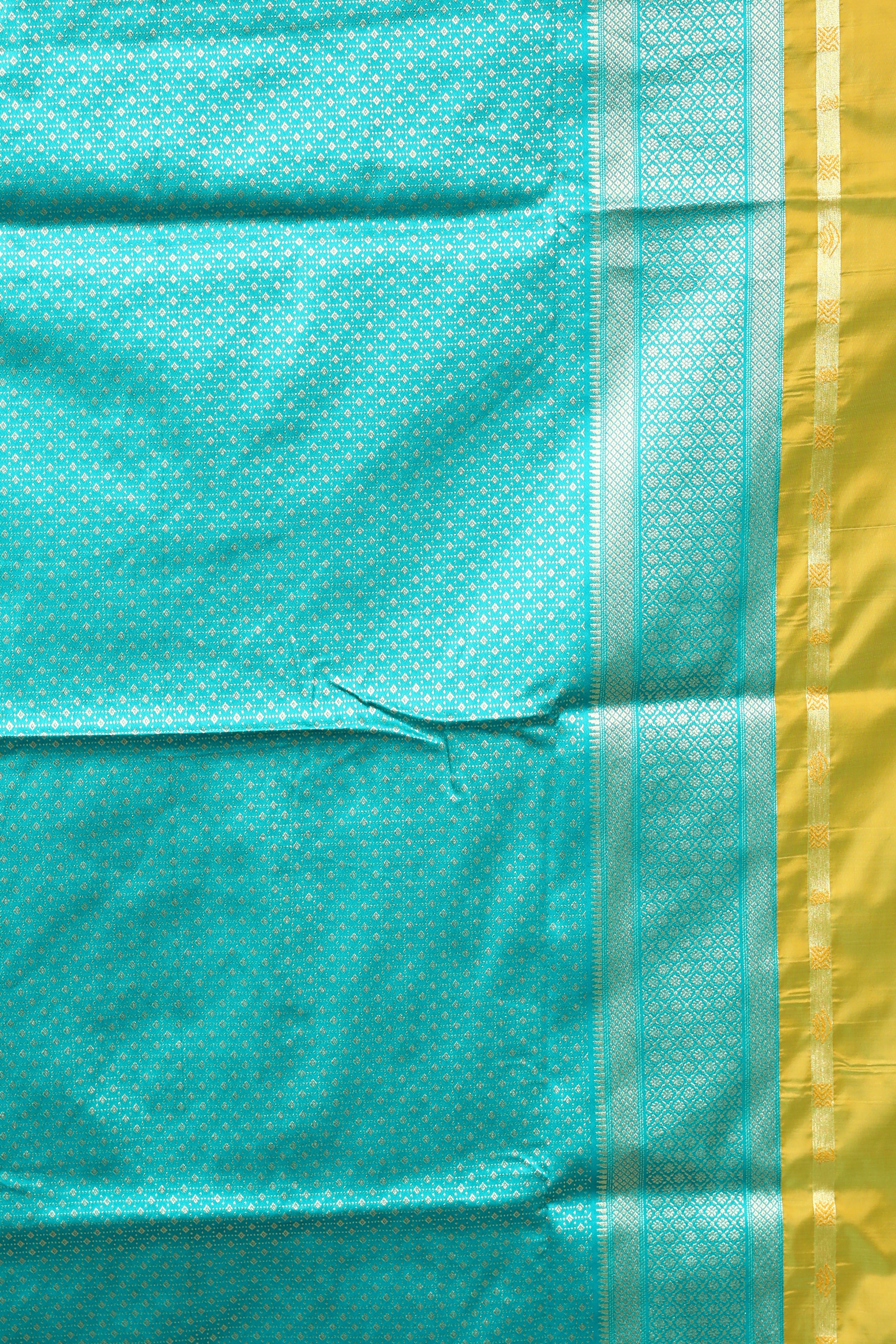 Green Blended Art Silk Saree