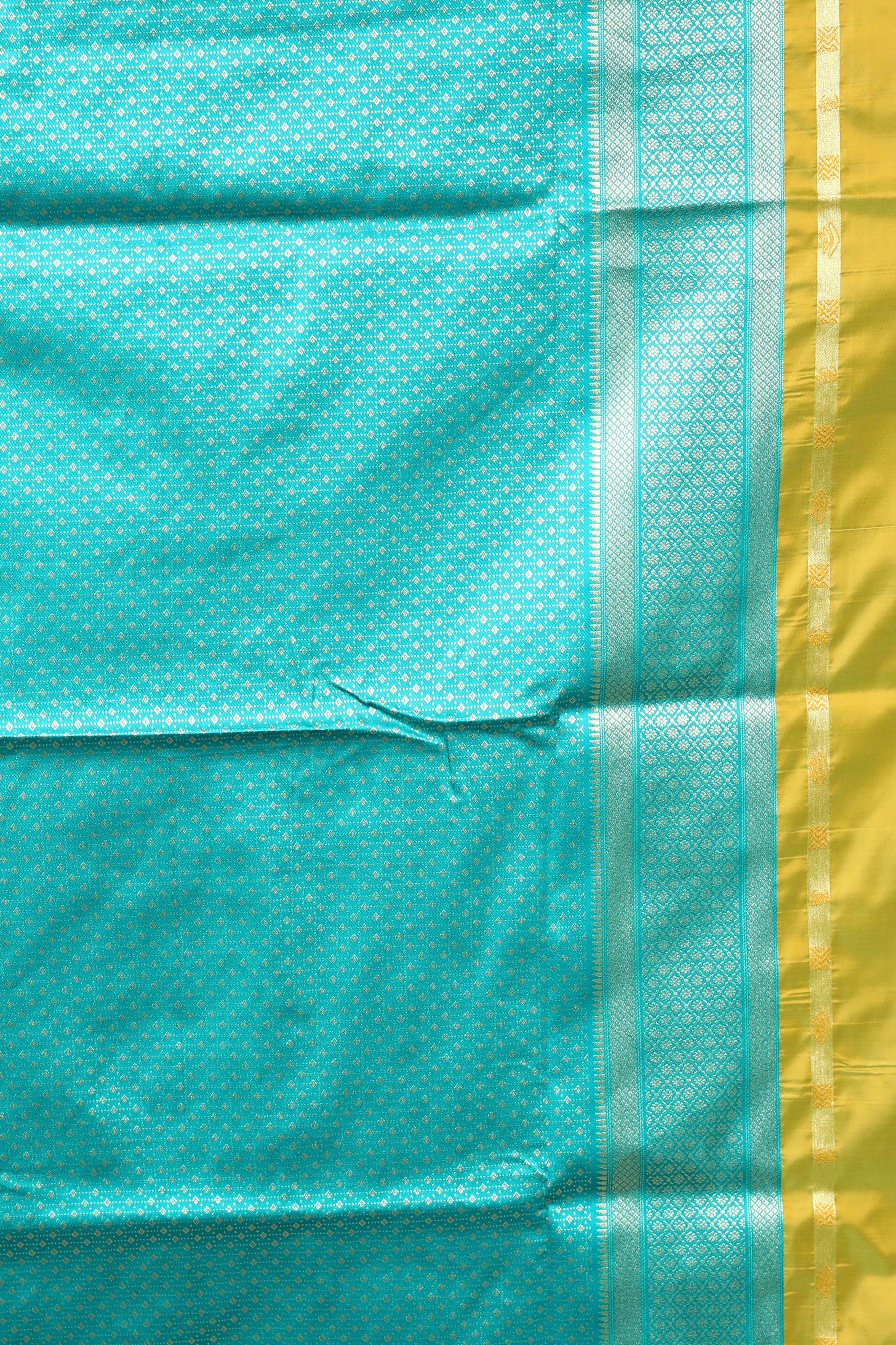 Green Blended Art Silk Saree