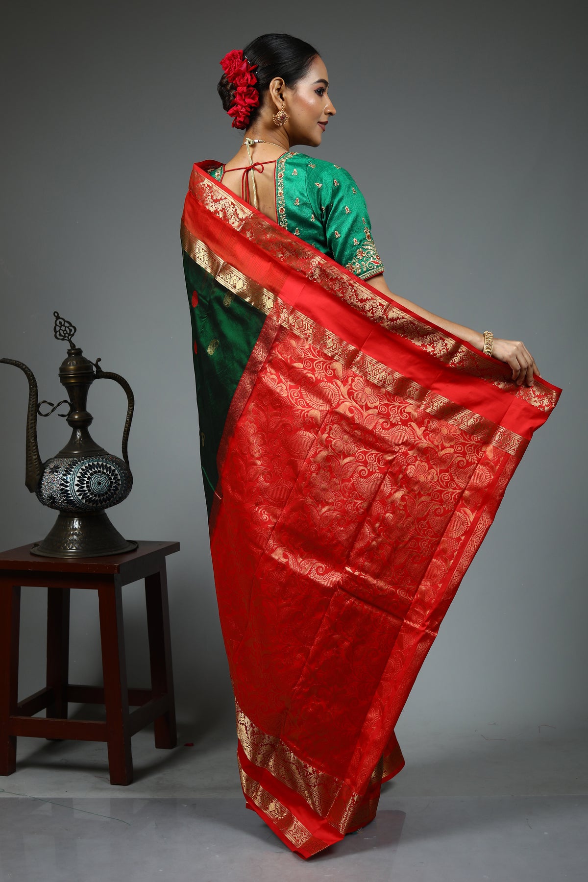 Red Pure Kanjivaram Silk Saree