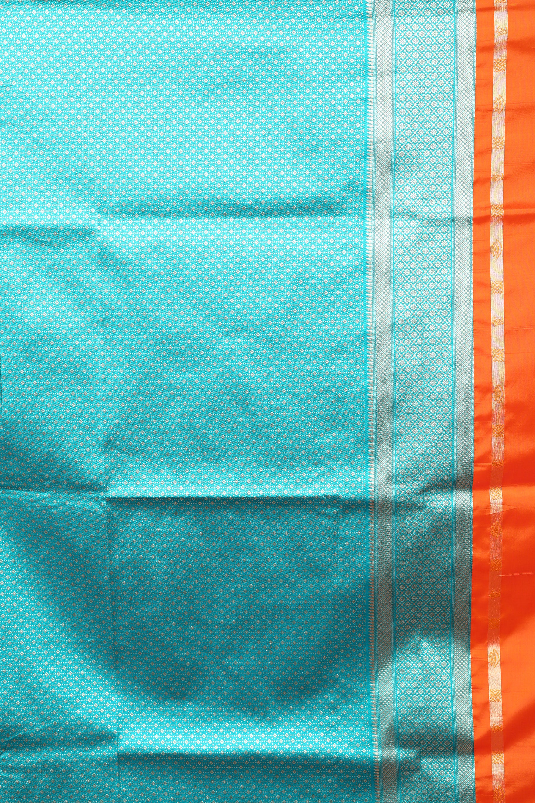 Orange Blended Art Silk Saree
