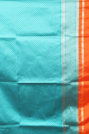 Orange Blended Art Silk Saree