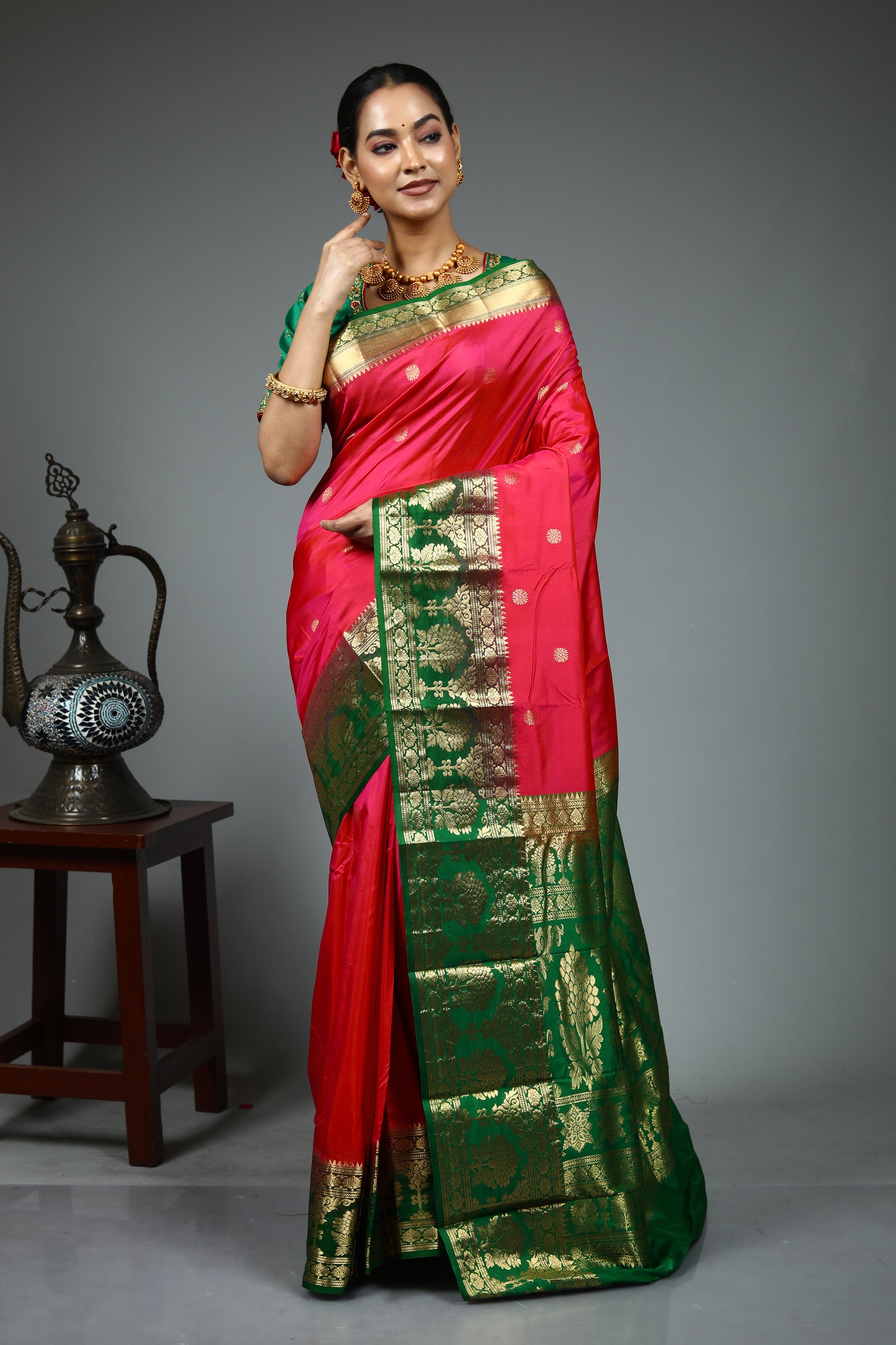 Red Kanjivaram Silk Saree