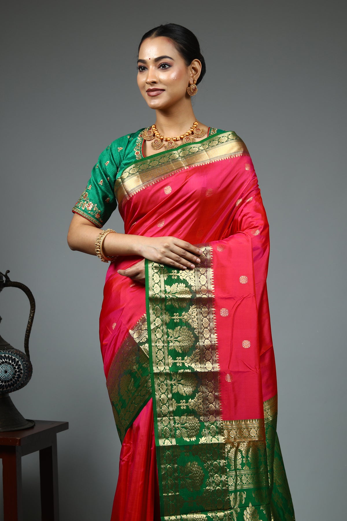 Red Kanjivaram Silk Saree