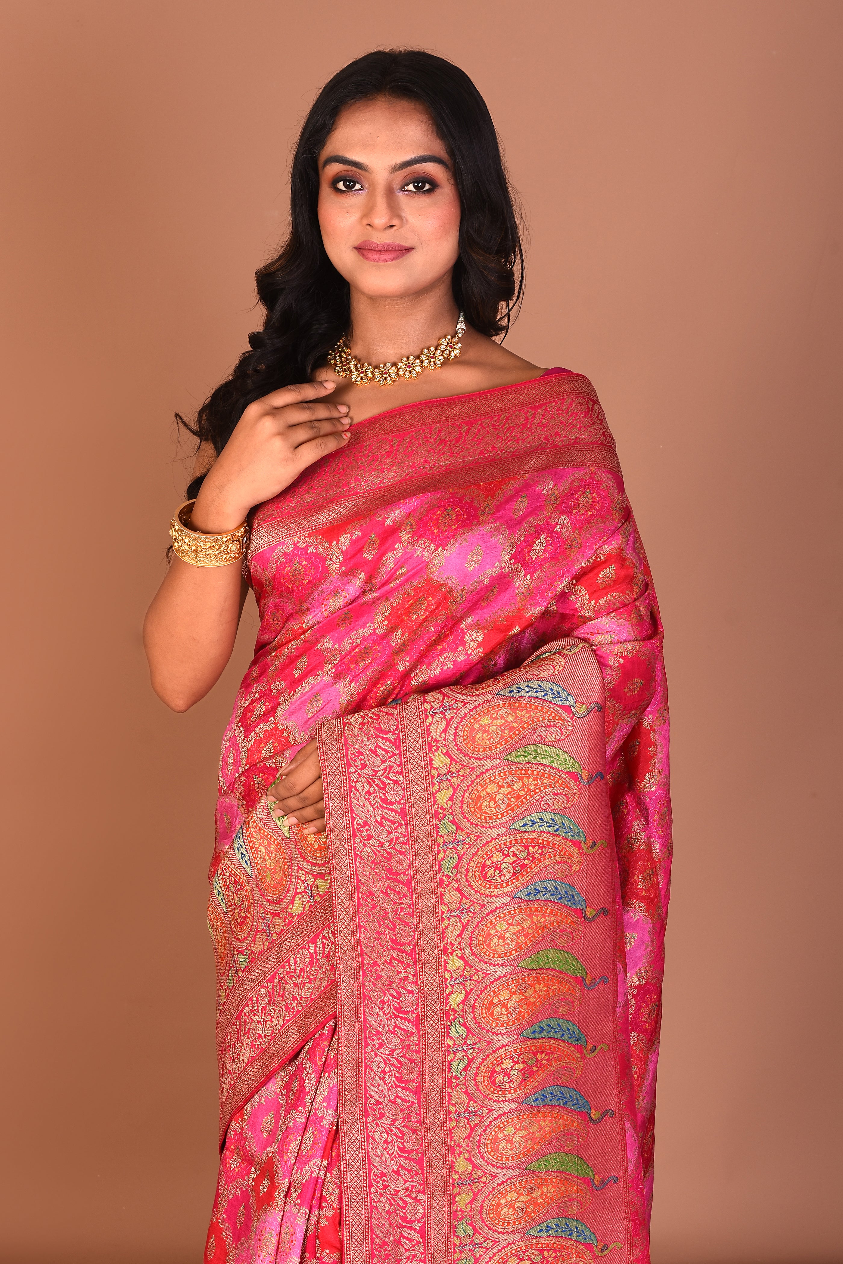 Rani Blended Printed Silk Saree - Keya Seth Exclusive