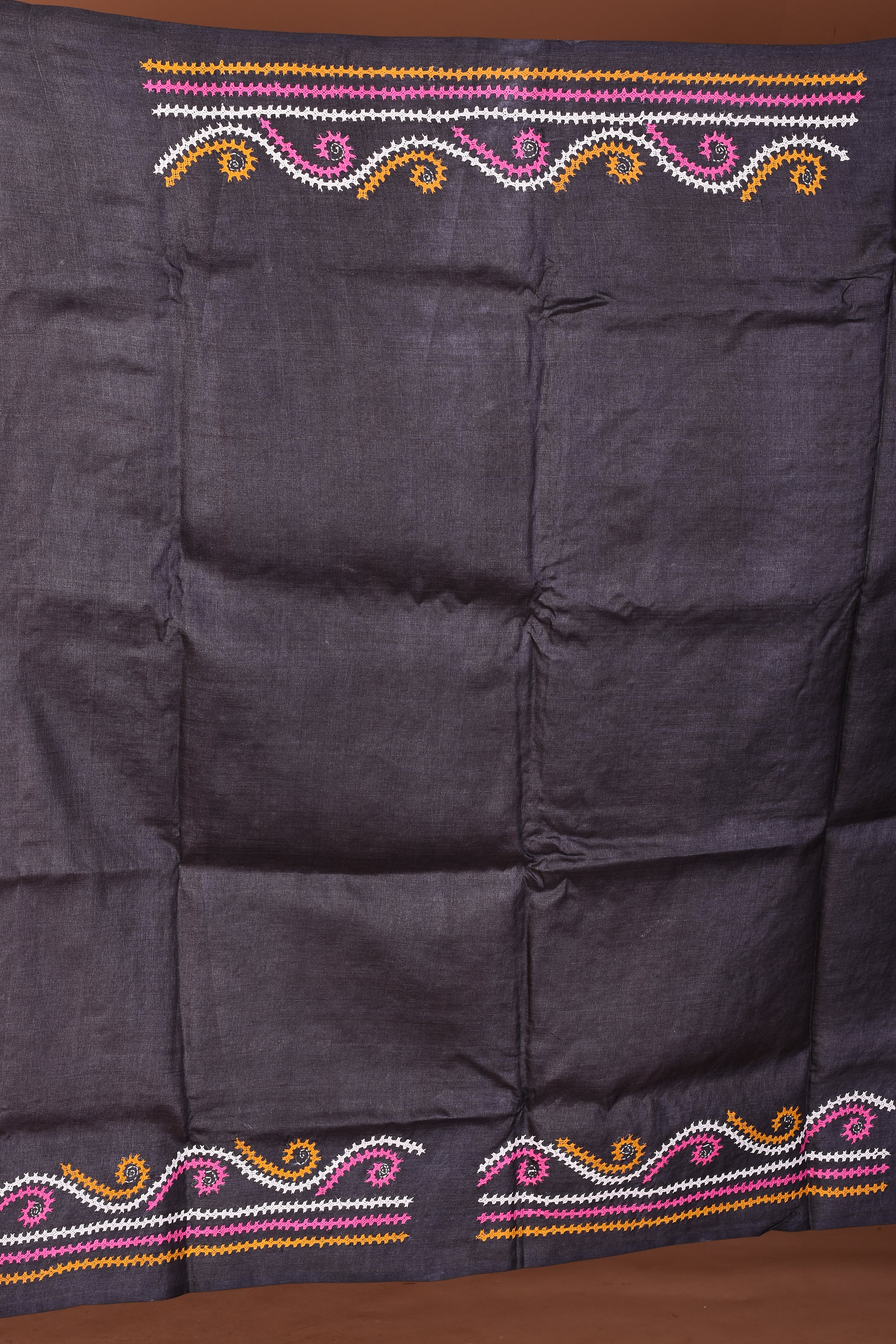 Black Katha Stitch Saree - Keya Seth Exclusive