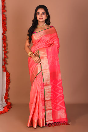 Pink Blended Bangalore Silk Saree - Keya Seth Exclusive