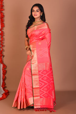 Pink Blended Bangalore Silk Saree - Keya Seth Exclusive