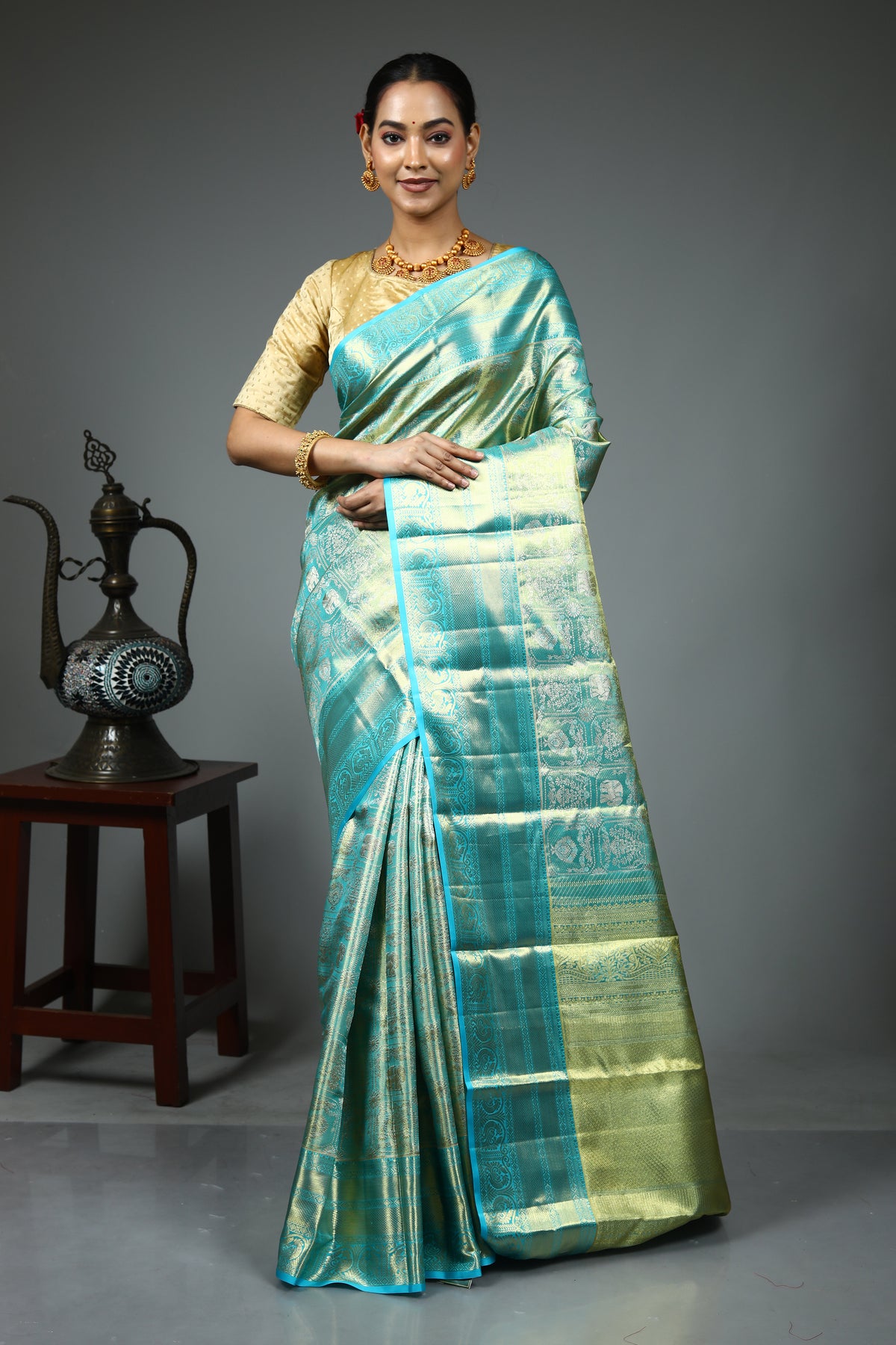Light Green Tissue Saree