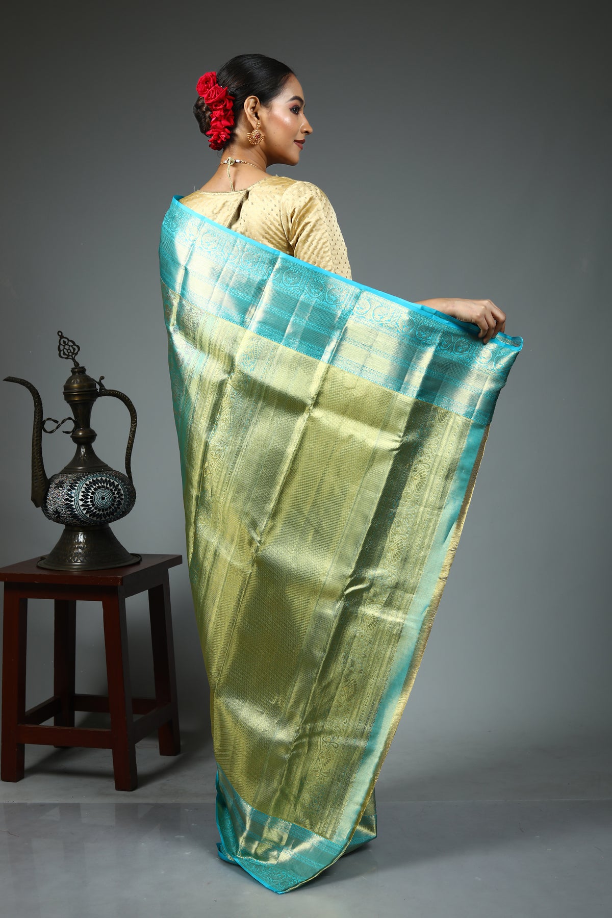 Light Green Tissue Saree