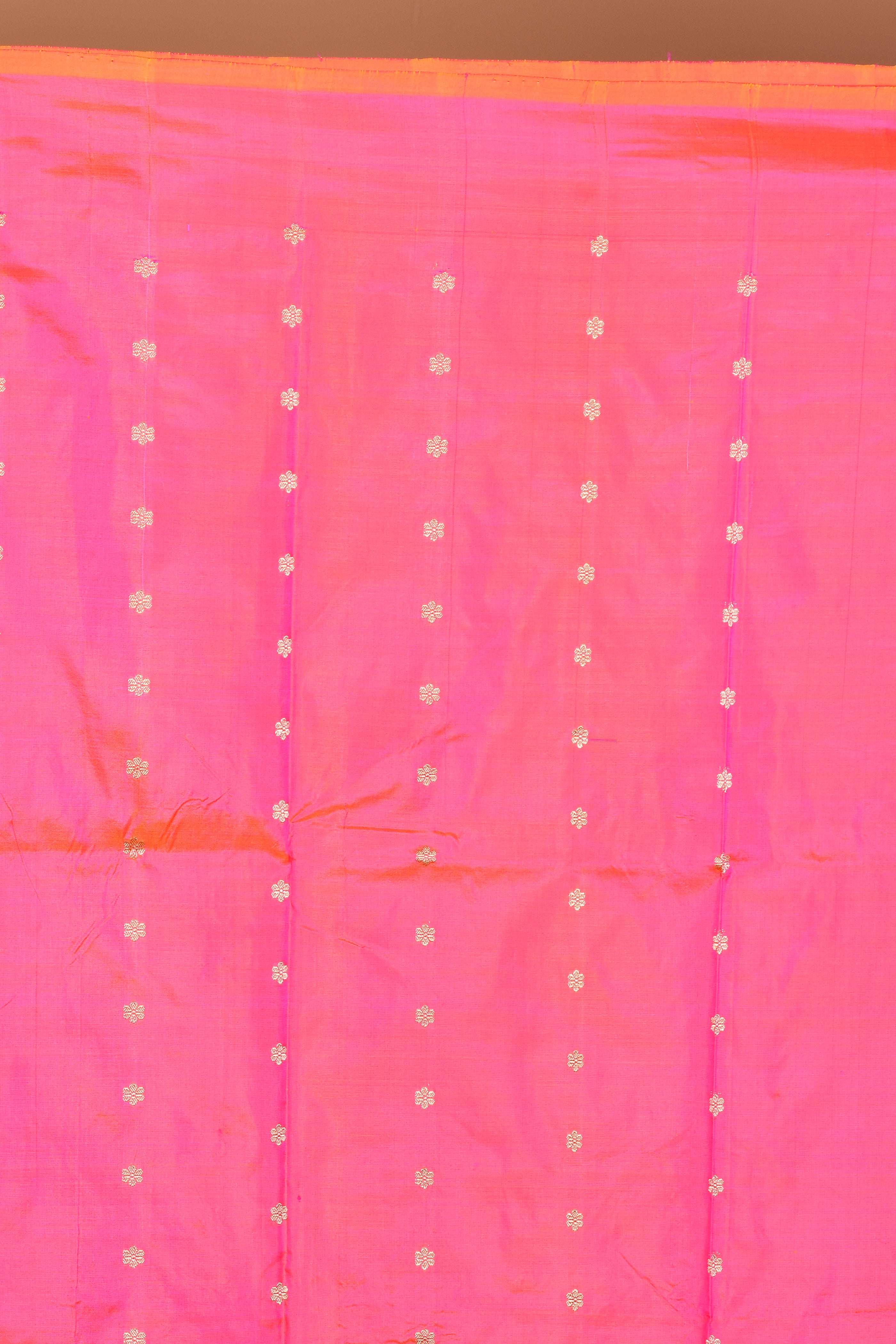 Pink Dual Tone Pure Katan Silk Saree with Blouse Piece - Keya Seth Exclusive