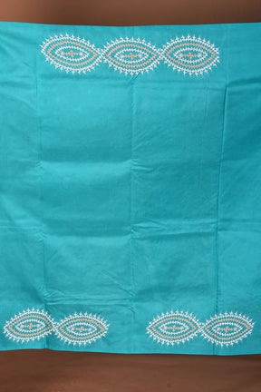 Rama Green Pure Katha Stitch Saree - Keya Seth Exclusive