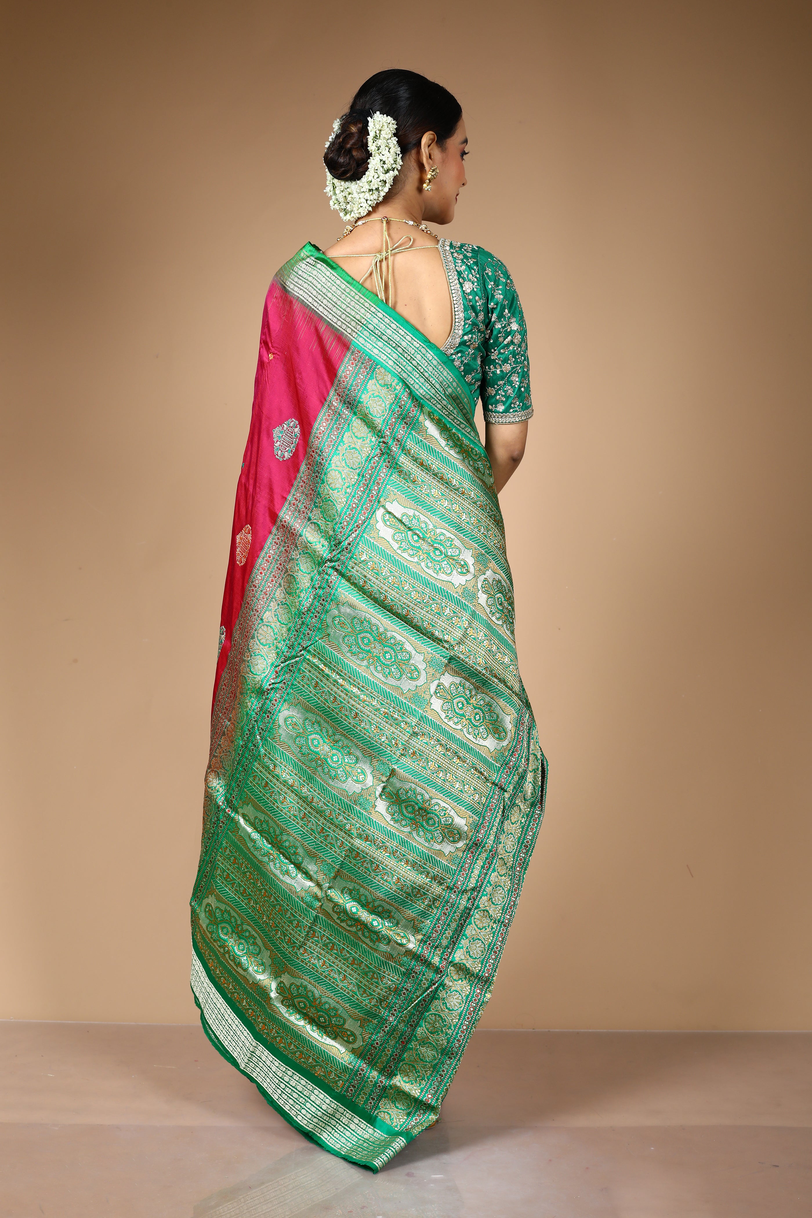 Wine Pure Bomkai Saree