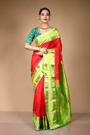 Red Pure Kanjivaram Silk Saree