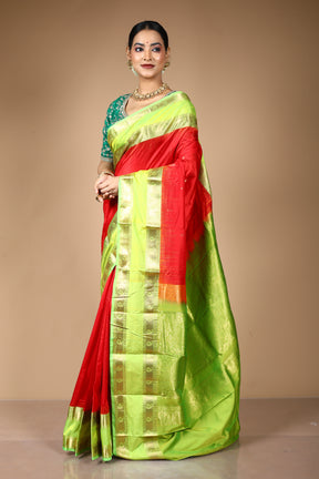 Red Pure Kanjivaram Silk Saree