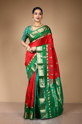 Maroon Pure Kanjivaram Silk Saree