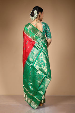 Maroon Pure Kanjivaram Silk Saree