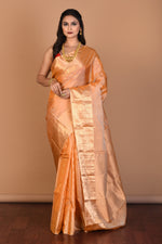 Load image into Gallery viewer, Tussar Blended Kanjivaram Silk Saree with Blouse Piece - Keya Seth Exclusive
