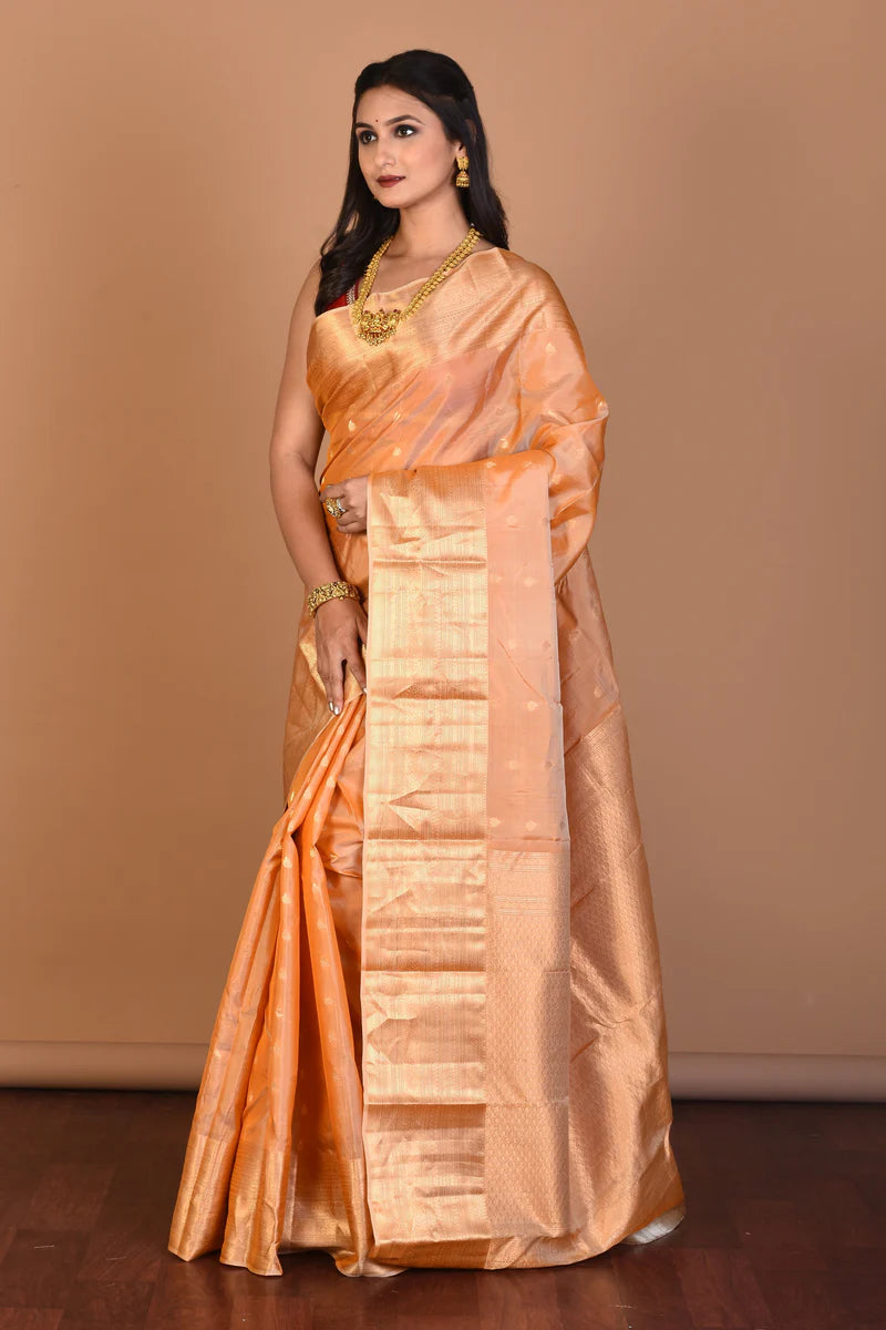 Tussar Blended Kanjivaram Silk Saree with Blouse Piece - Keya Seth Exclusive