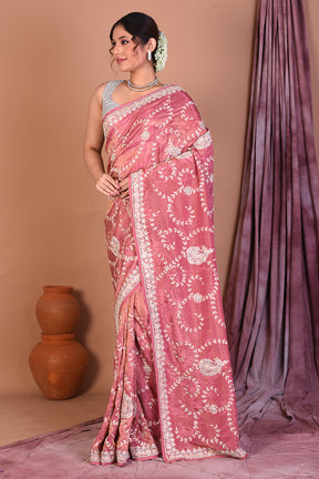 Peach Jimmy Choo Saree - Keya Seth Exclusive